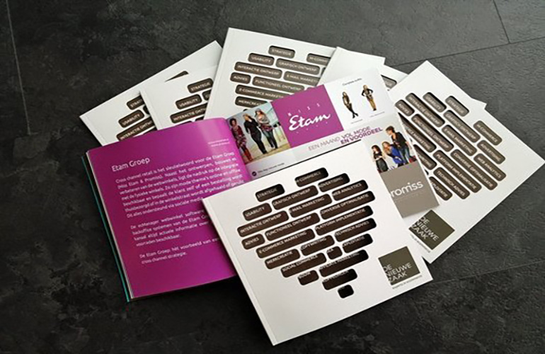 Productie brochure "De Nieuwe Zaak"